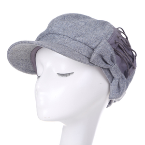 蝴蝶結(jié)短檐時(shí)裝帽_時(shí)尚帽子訂做工廠-浙江高普服飾有限公司