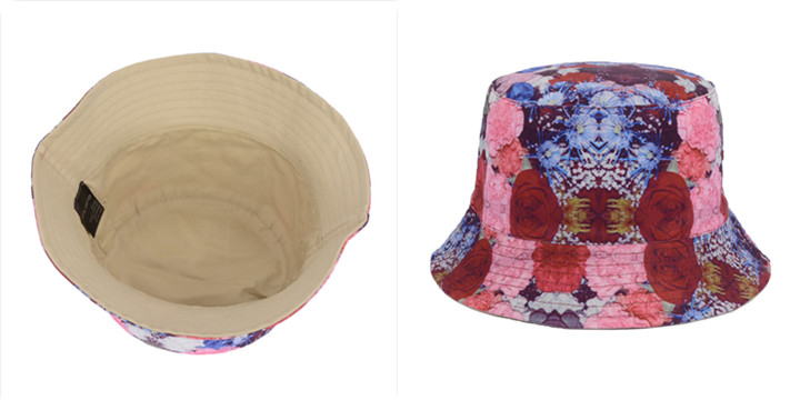 漁夫帽廠家定做的紅花漁夫帽