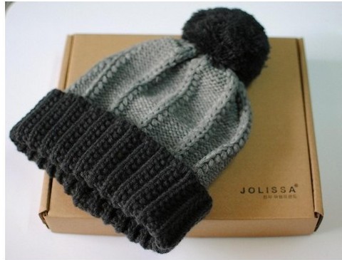 帶球男式針織帽，戴出男士可愛范兒